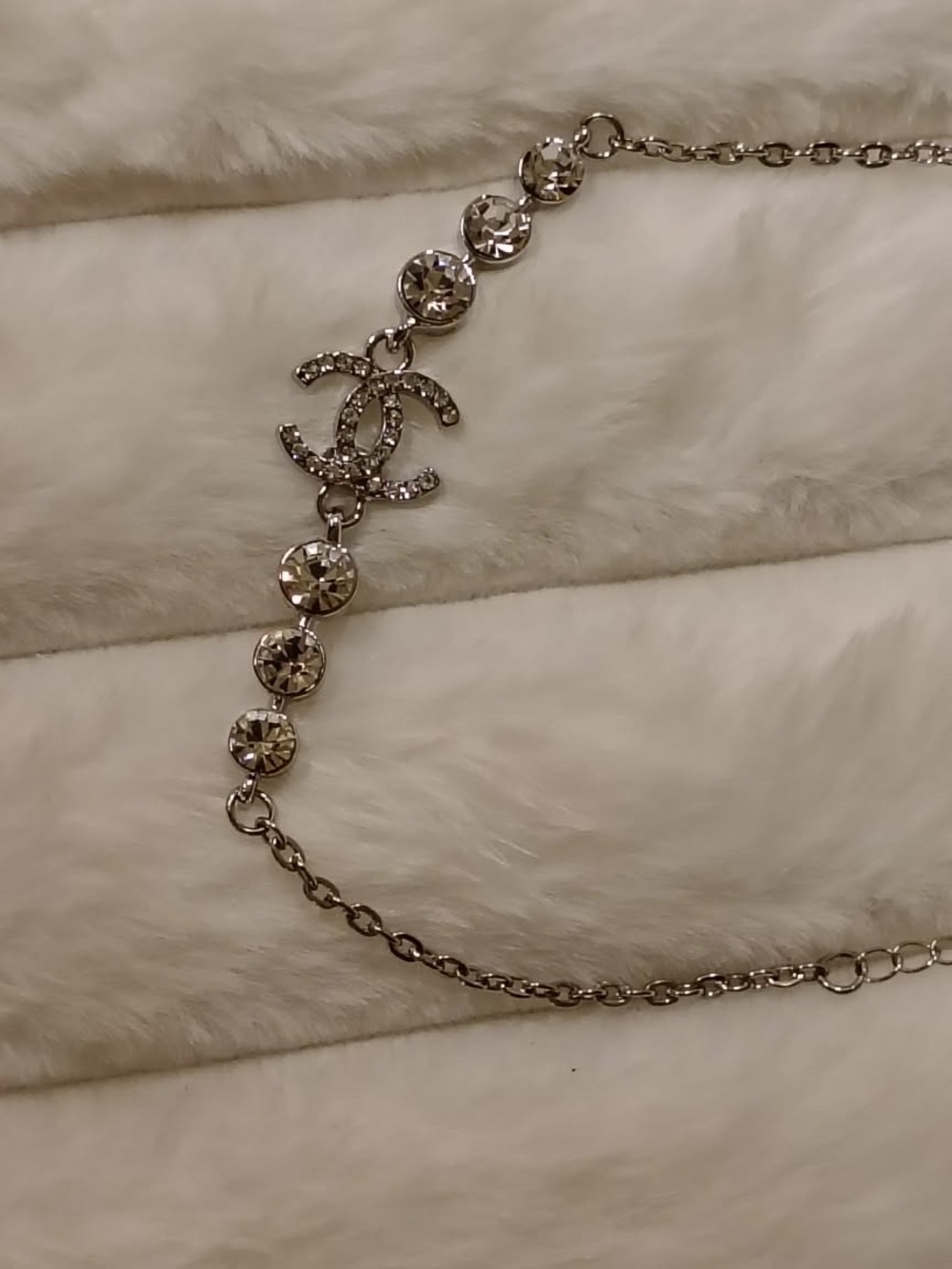 Silver Crystal Bracelet- Designer Style